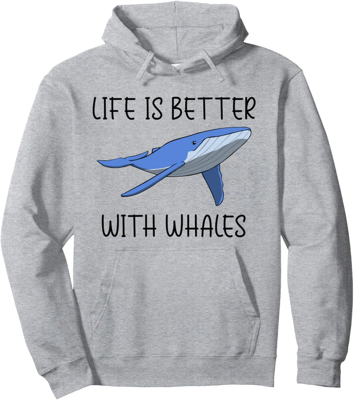 Leben mit Walen Ozean Natur Meer Tier Pullover Hoodie