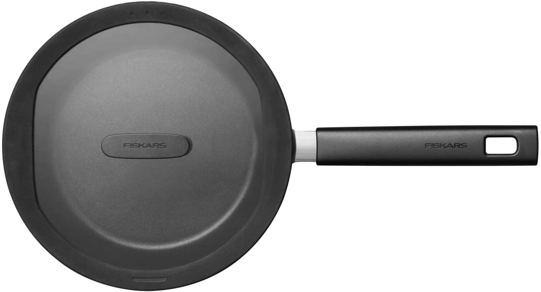 Fiskars Sautierpfanne mit Deckel, Ø 24 cm, Füllmenge: 2,2 Liter, Für alle Kochfelder geeignet, Alumi