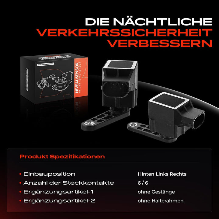 2x Höhensensor Luftfederung Hinterachse Links Rechts für X5 E53 2000-2006 37146754921