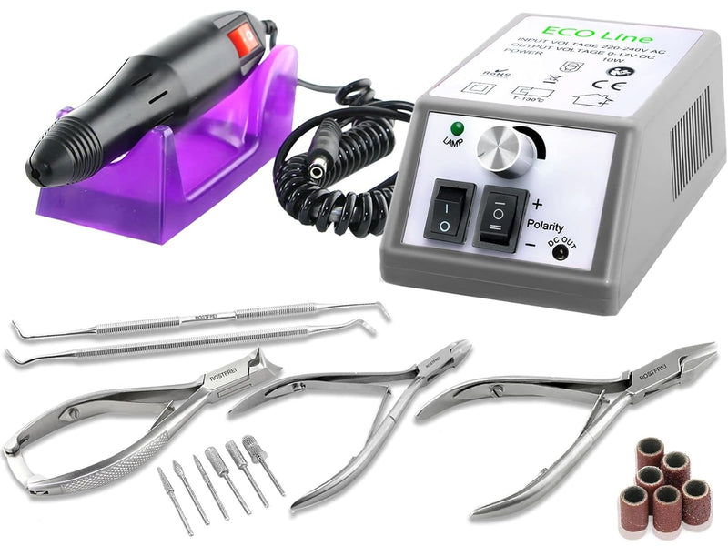 Fusspflegegerät Elektrisches Maniküre Pediküre-Set Fusspflegeset zur Hornhautentfernung mit Nagelzan