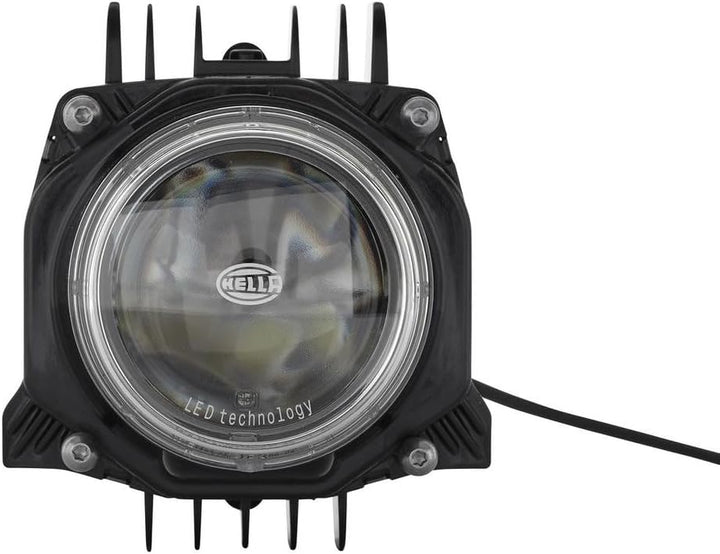 HELLA - LED/DE-Hauptscheinwerfer - 90mm Performance Bi-LED L70 - 24/12V - rund - Einbau - Lichtschei