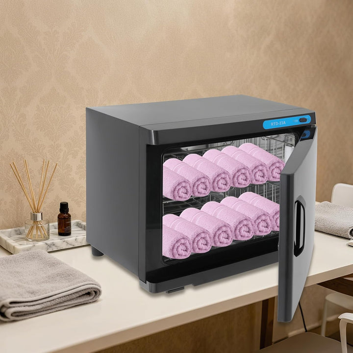 Handtuchwärmer, 23L Handtuchheizschrank Kosmetik Kompressen Towel Handtuch Wärmer Hot Cabinet, Frise