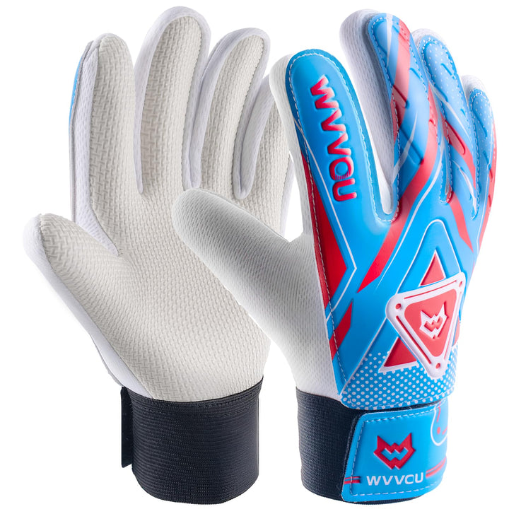 WVVOU Torwarthandschuhe Kinder und Jugendliche, Fussball Torwarthandschuhe, Fussballhandschuhe, Dopp