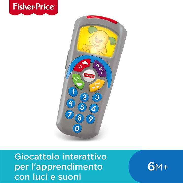 Fisher-Price Lernspass Lernspielzeug für Babys Hündchen-Fernbedienung Spielzeugfernbedienung mit Mus