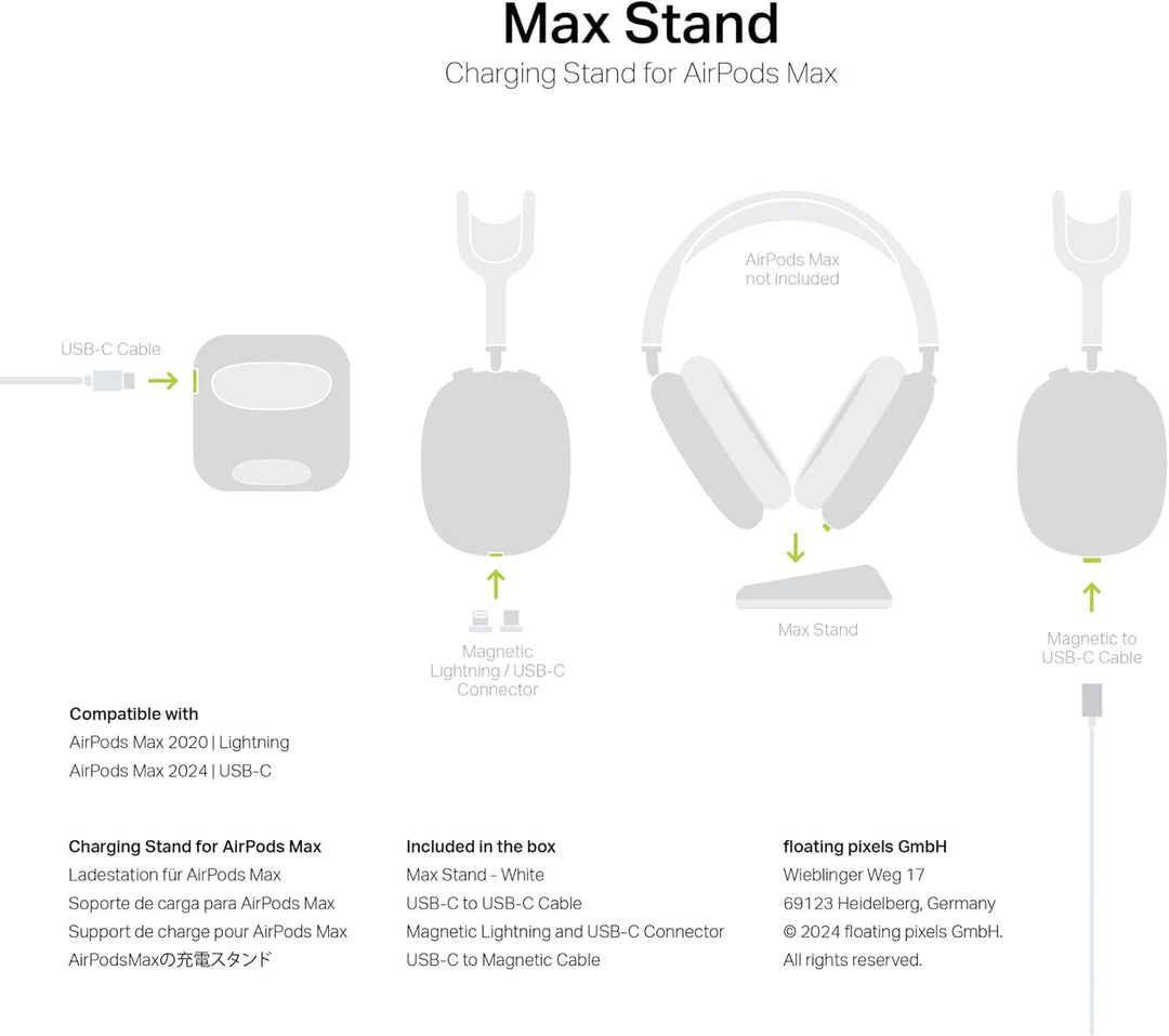Max Stand - Headphone Stand (White), White