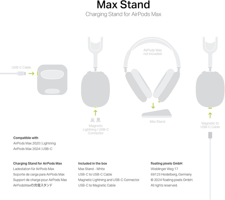 Max Stand - Headphone Stand (White), White