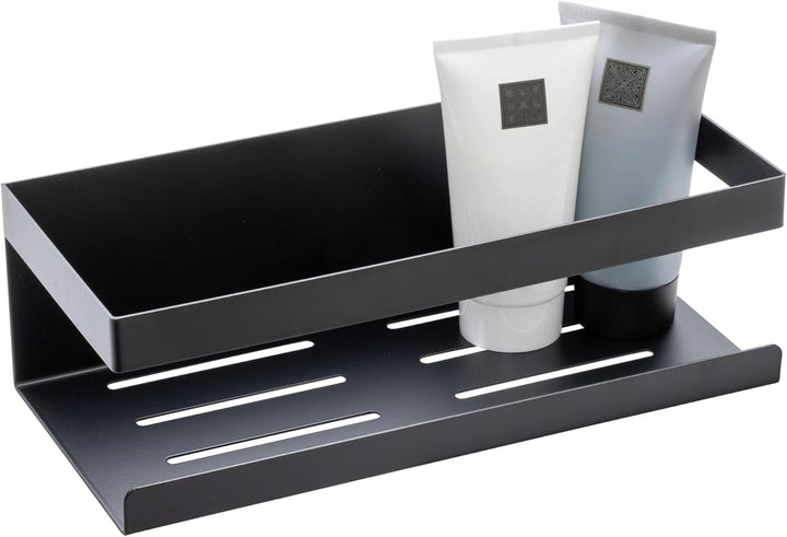 Schöner Wohnen Kollektion Wandablage Mod. Meleto aus rostfreiem Edelstahl schwarz matt lackiert ohne