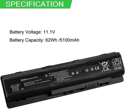 XITAIAN 11.1V 62Wh MC06 Ersatz Laptop Akku für Hp Envy HSTNN-PB6R HSTNN-PB6L MC04 MC06 TPN-C123 15-a