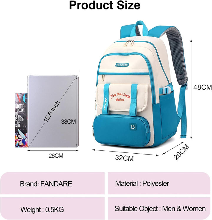 FANDARE Schulranzen Mädchen Schulrucksack Schultasche Kinderrucksack Jungen Handgepäck Rucksack Schu