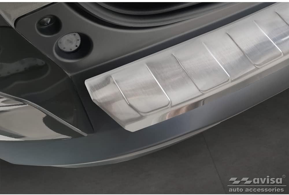 Avisa Edelstahl Heckstossstangenschutz kompatibel mit Citroën C5 X 2021- 'Ribs'