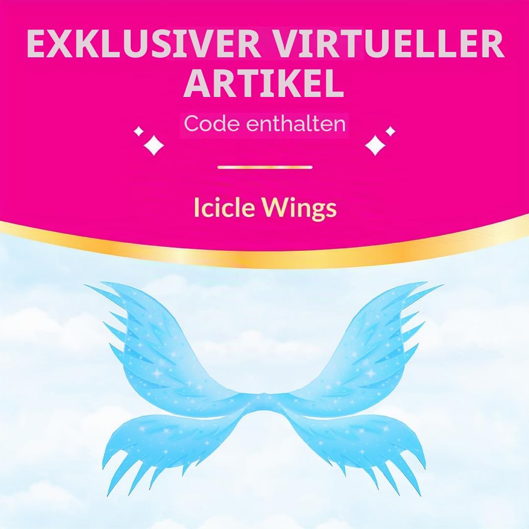 Royale High 7,6 cm Ice Fairy Fashion Doll - 1 Figur mit 9 Modeaccessoires - Virtueller Artikelcode e