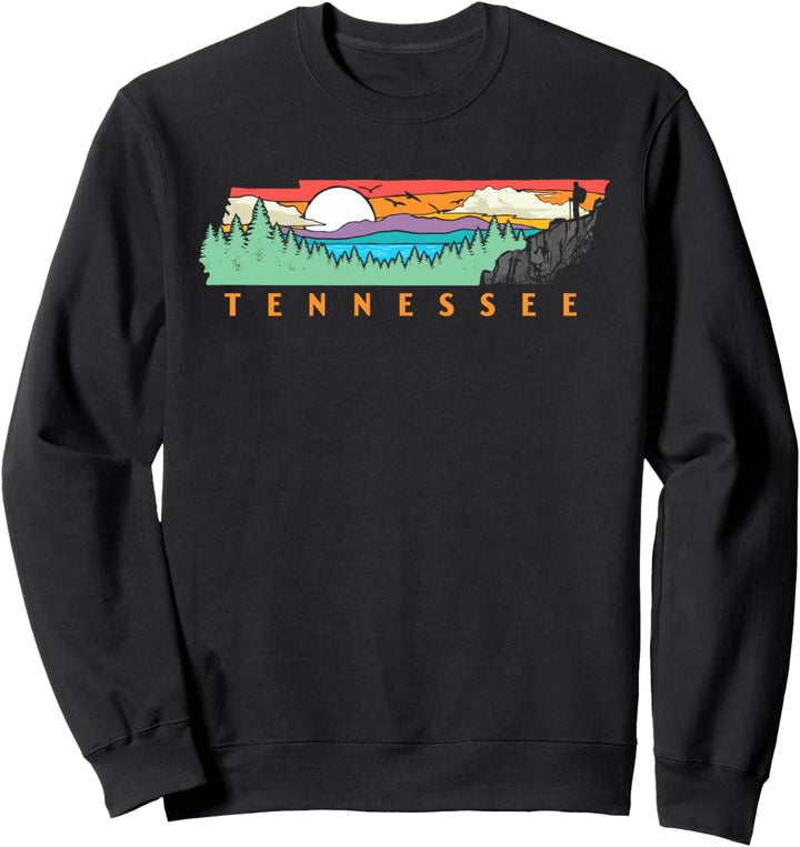 Tennessee Mountains & Outdoors State Pride Nature Graphic Sweatshirt