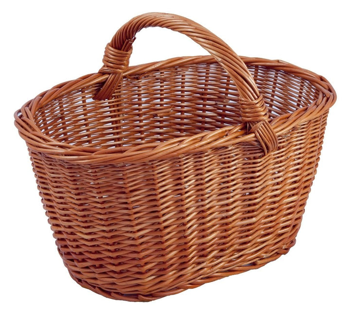 Einkaufskorb oval, braun, T 50cm x B 35cm x H 25cm