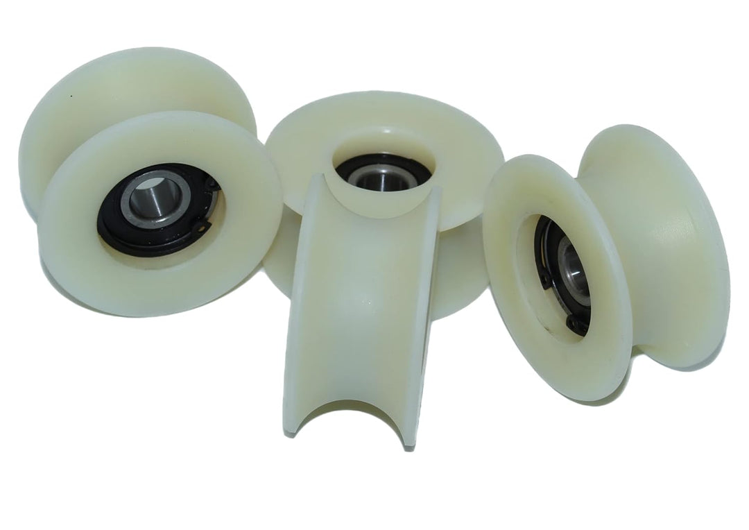4 x 60 mm Durchmesser gefräste Nylon-Riemenscheiben, verschiedene Rillengrössen, hergestellt in der