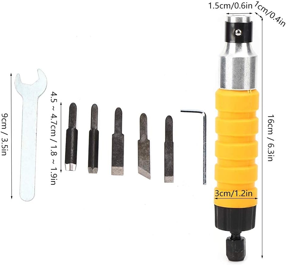 Elektrischer Holzmeissel Set, Elektrisches Holzschnitzwerkzeug, Elektrischer Holzbearbeitungs Schnit
