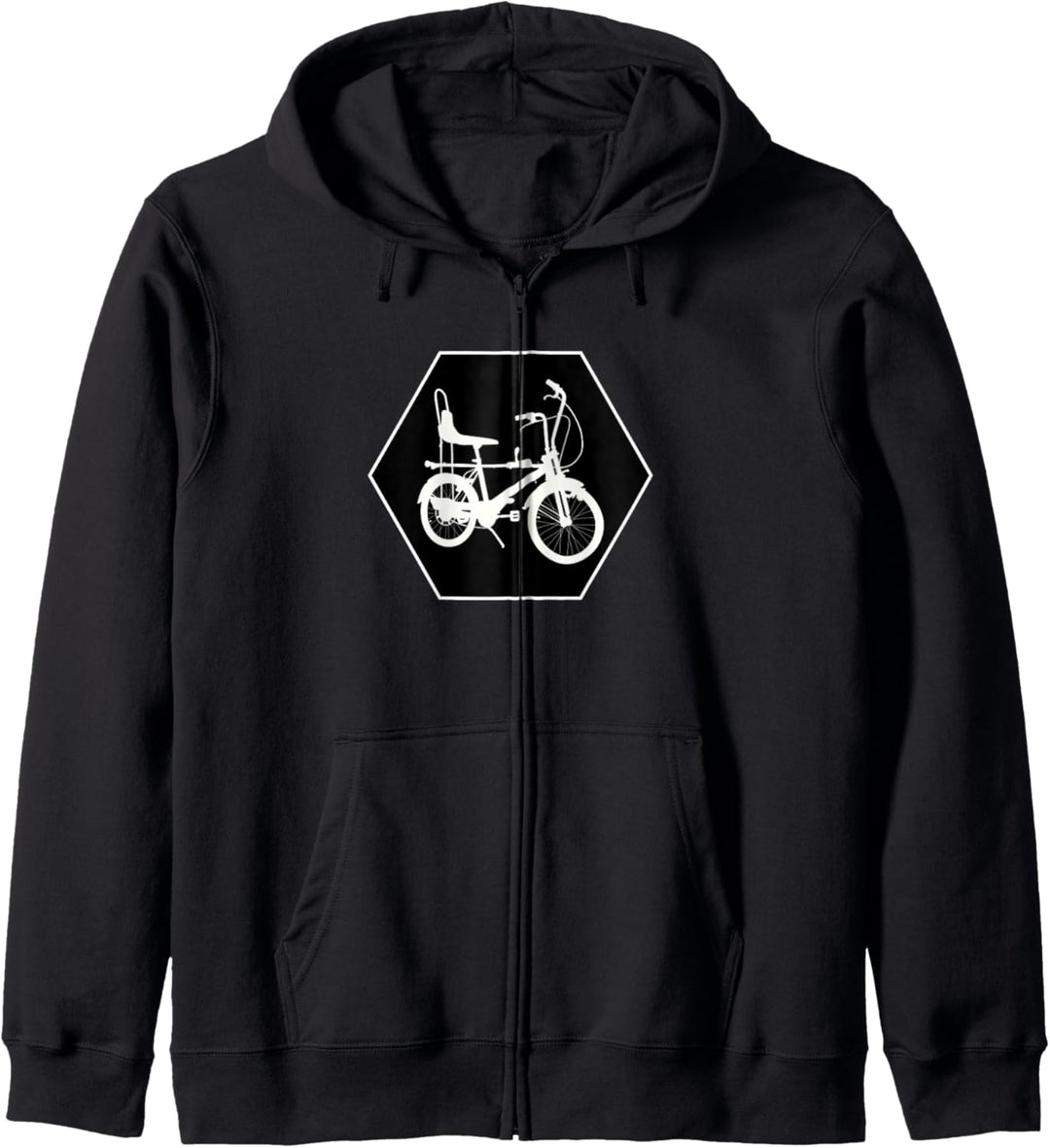 High-Riser Wheelie Bike 70er Jahre Old School Hipster Kapuzenjacke