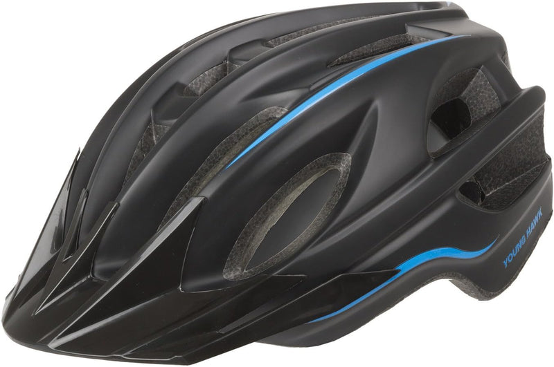 Mighty Kinder Young Hawk Fahrradhelm XS/S, 48-55 cm Schwarz, XS/S, 48-55 cm Schwarz