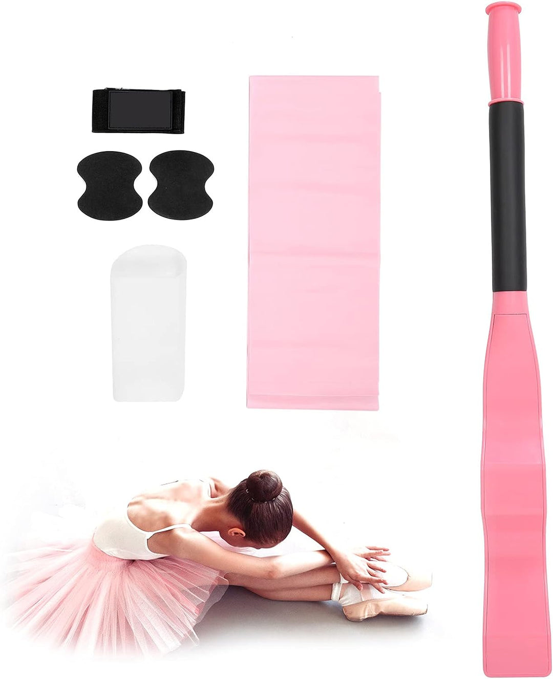 Professionelles Ballett-Fussdehner-Set für Tänzer, Tanzfussgewölbeverstärker mit Silikon-Fussabdecku