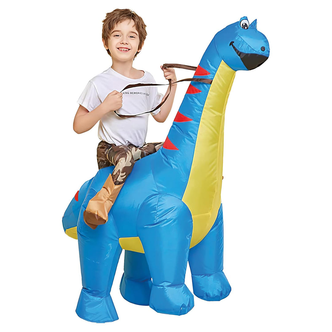 AirSuit® Aufblasbare Verkleidung Dinosaurier Diplodocus für Kinder | Grösse 120 bis 150cm | Aus sehr