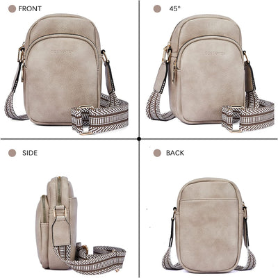 BOSTANTEN Handy Umhängetasche Damen, Handytasche zum Umhängen Leder, Handytasche mit Geldbörse zum U