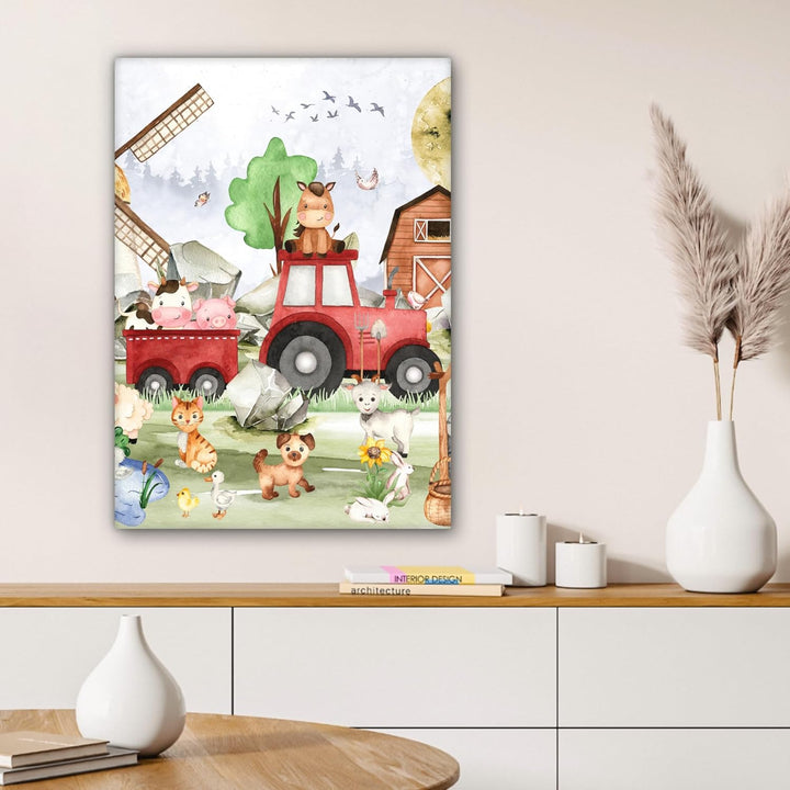 MuchoWow© Leinwand 50x70 cm Deko Schlafzimmer Aesthetic Leinwandbilder Wohnzimmer Gemälde Foto Gesch