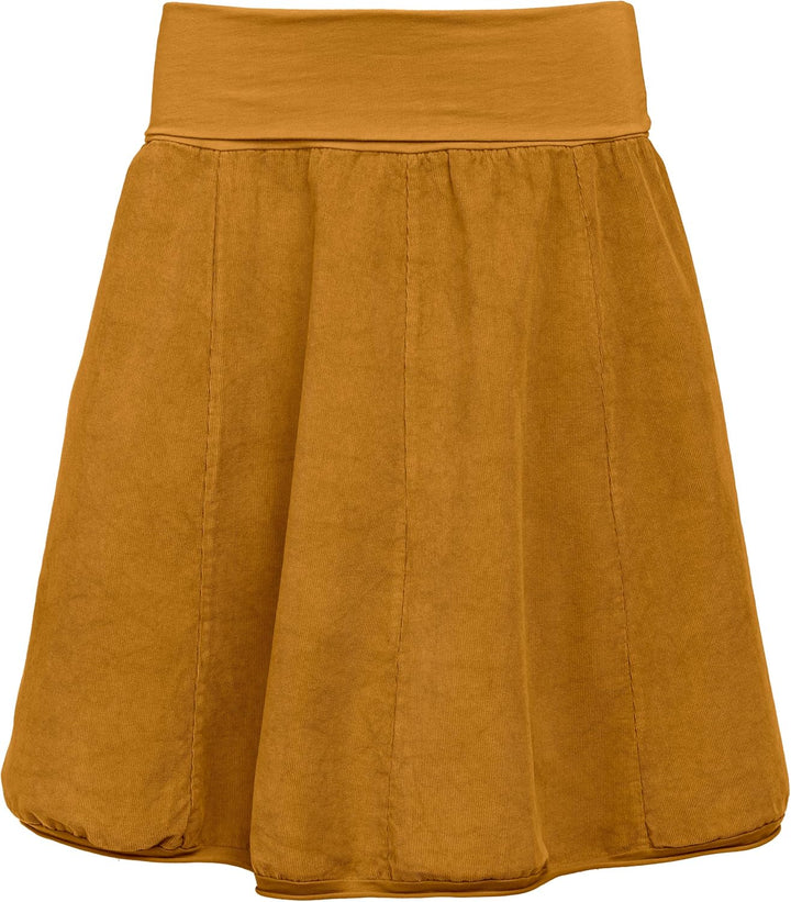 Caspar RO004 Damen Cord Rock Knielang, Curry