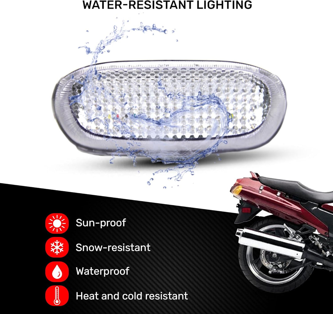 aVDB-moto LED-Bremslicht mit integrierten Blinker kompatibel mit Kawasaki ZZR 600 1993/2005, ZZR1100