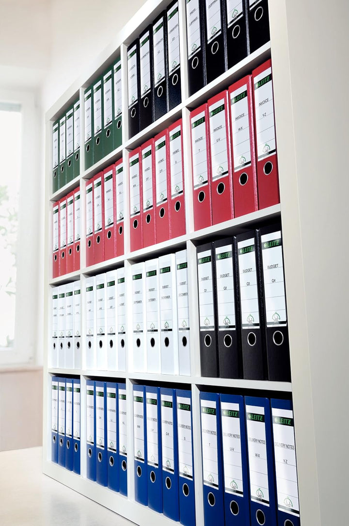 Leitz PC-beschriftbare Rückenschilder selbstklebend für Standard- und Hartpappe-Ordner & PC-beschrif