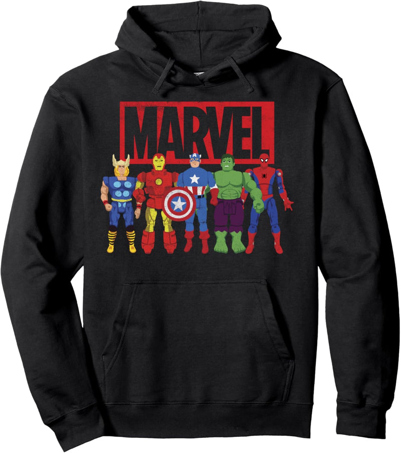 Marvel Avengers Classic Action Figures Pullover Hoodie