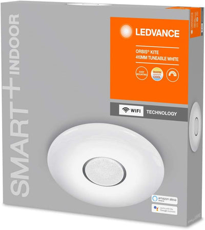 LEDVANCE Smarte LED Wand-und Deckenleuchte für Innen mit WiFi Technologie, Lichtfarbe änderbar (3000