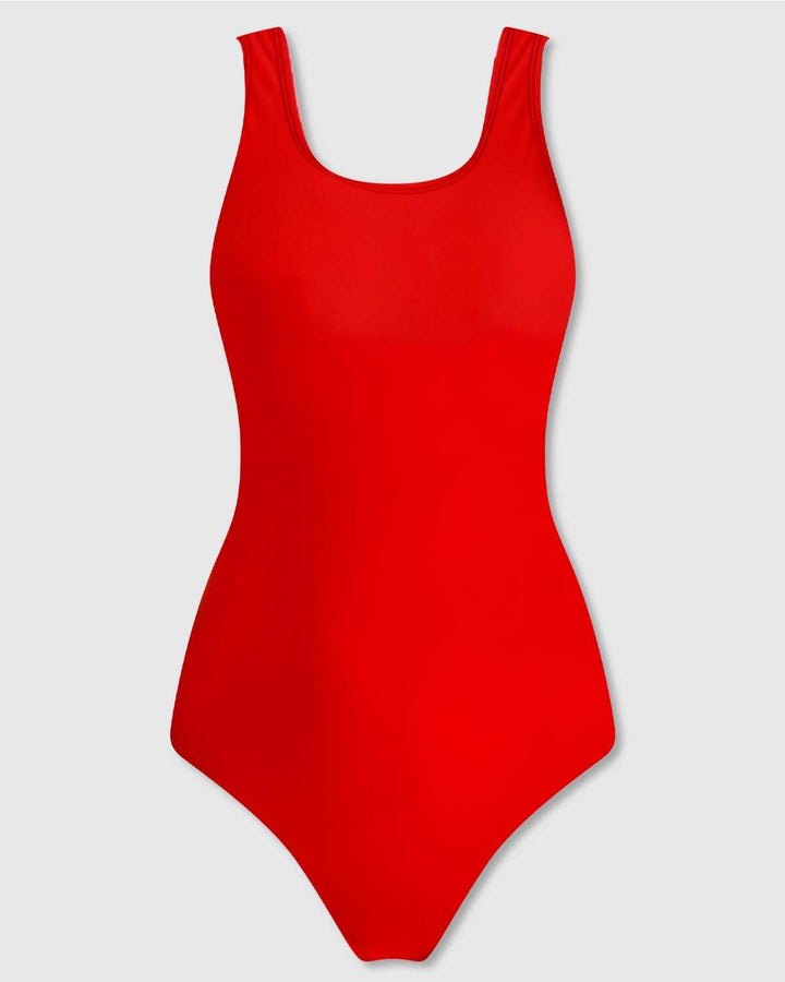 TcIFE Damen Badeanzug One Piece Schwimmanzug Einteiler Figurformend Bauchweg tiefer U-Rücken Bademod