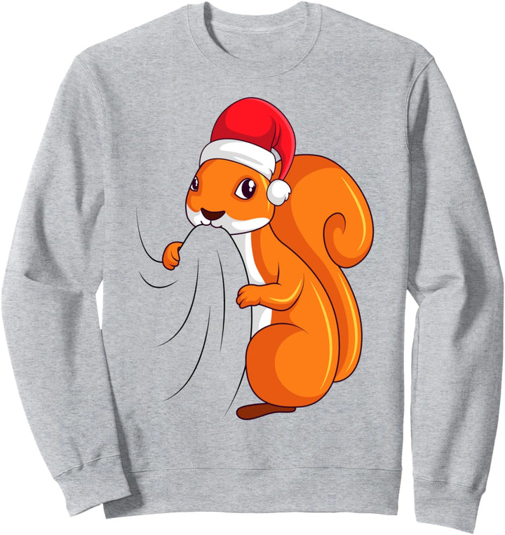 Eichhörnchen Weihnachten Kinder Damen Mädchen Sweatshirt