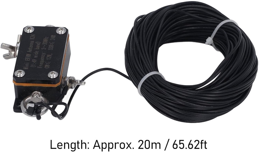 Tragbare HF-End-Fed-Antenne, 1:49 Balun Short Pocket End-Fed-Radioantenne, 3-30 MHz FE8 CW SSB End-F