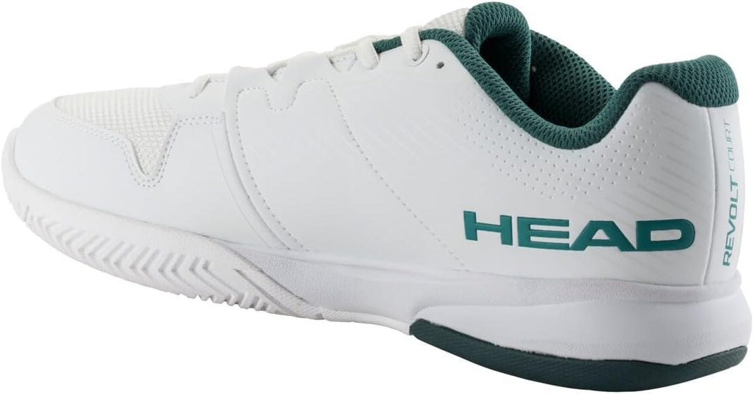 Head Herren Revolt Court MenTennisschuh 38.5 EU White Pine Green, 38.5 EU White Pine Green