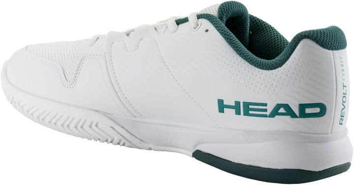 Head Herren Revolt Court MenTennisschuh 38.5 EU White Pine Green, 38.5 EU White Pine Green