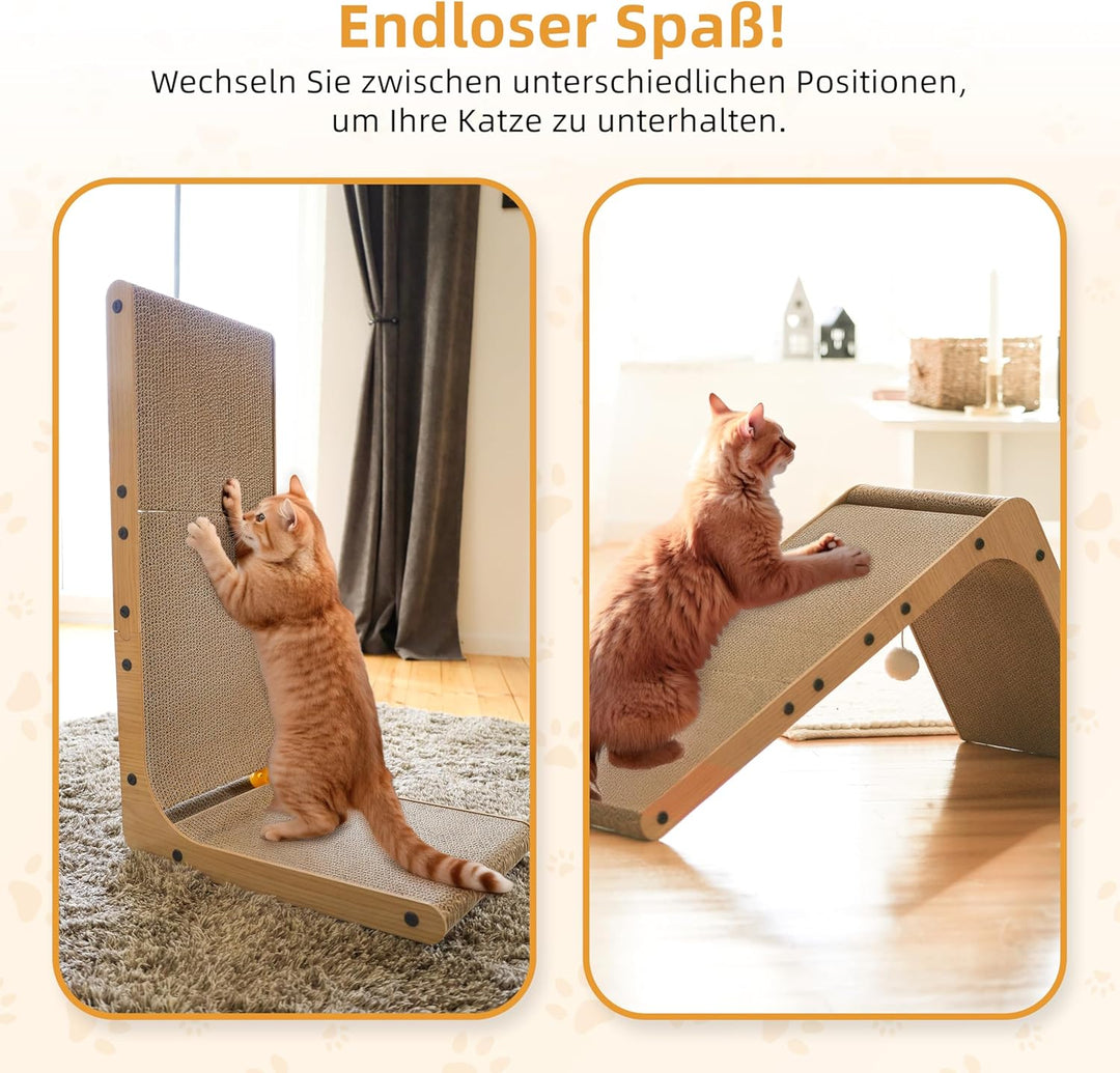 Kratzbrett 68cm hoch Kratzbretter Katze Katzenkratzbretter Kratzmöbel Kratzpappe für Katzen gross XX
