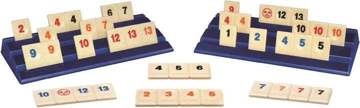 Jumbo Spiele 3973 Original Rummikub in Metalldose - der Spieleklassiker unter den Gesellschaftsspiel