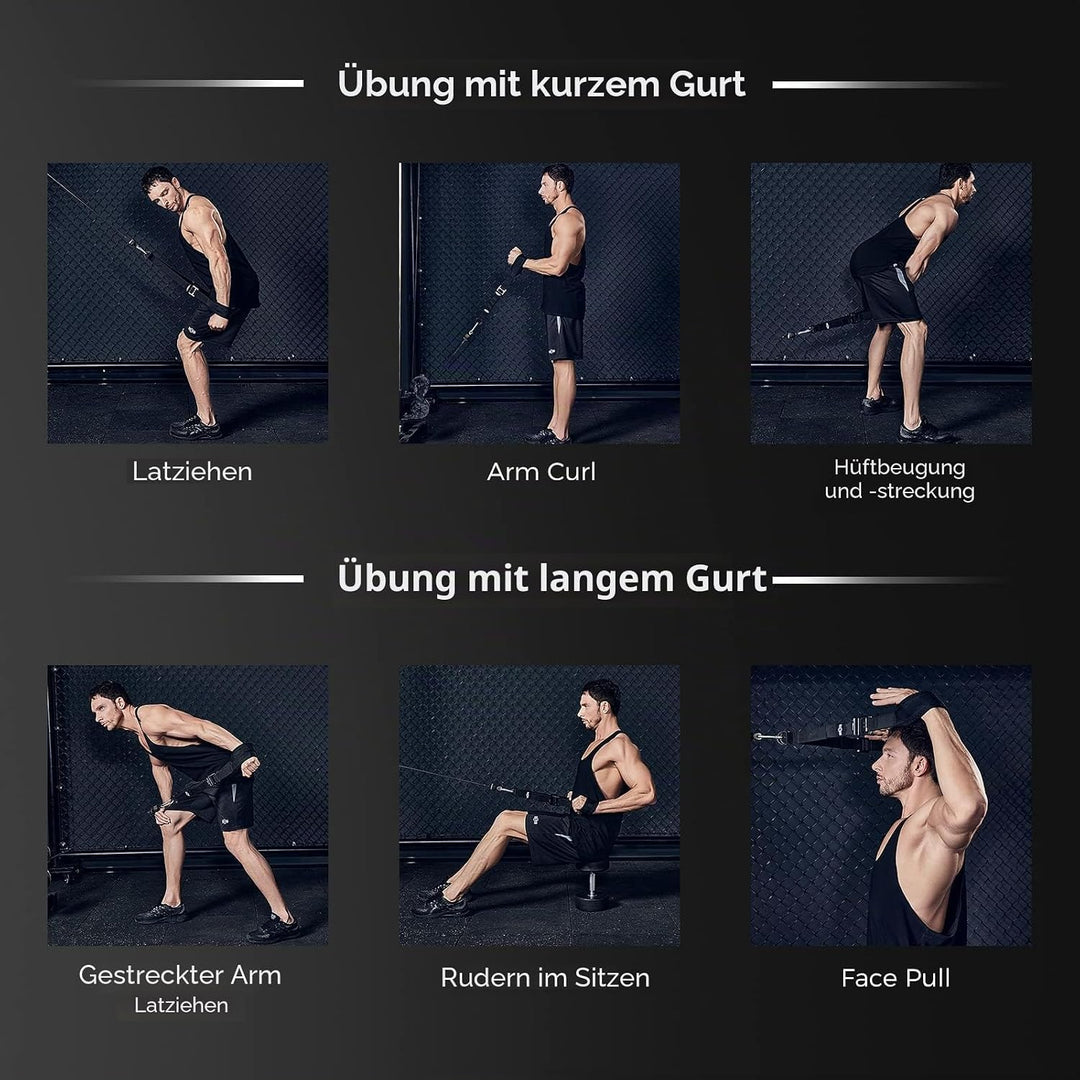 INNSTAR Einhandgriff Kabelzug Griffe für Widerstandsbänder, Ideal für Home Gym Seilzug Fitness Kraft