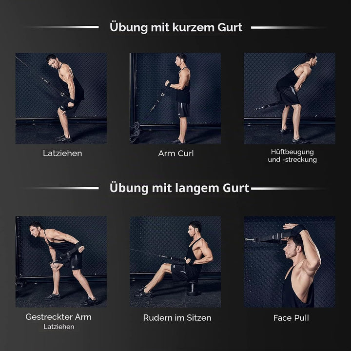 INNSTAR Einhandgriff Kabelzug Griffe für Widerstandsbänder, Ideal für Home Gym Seilzug Fitness Kraft