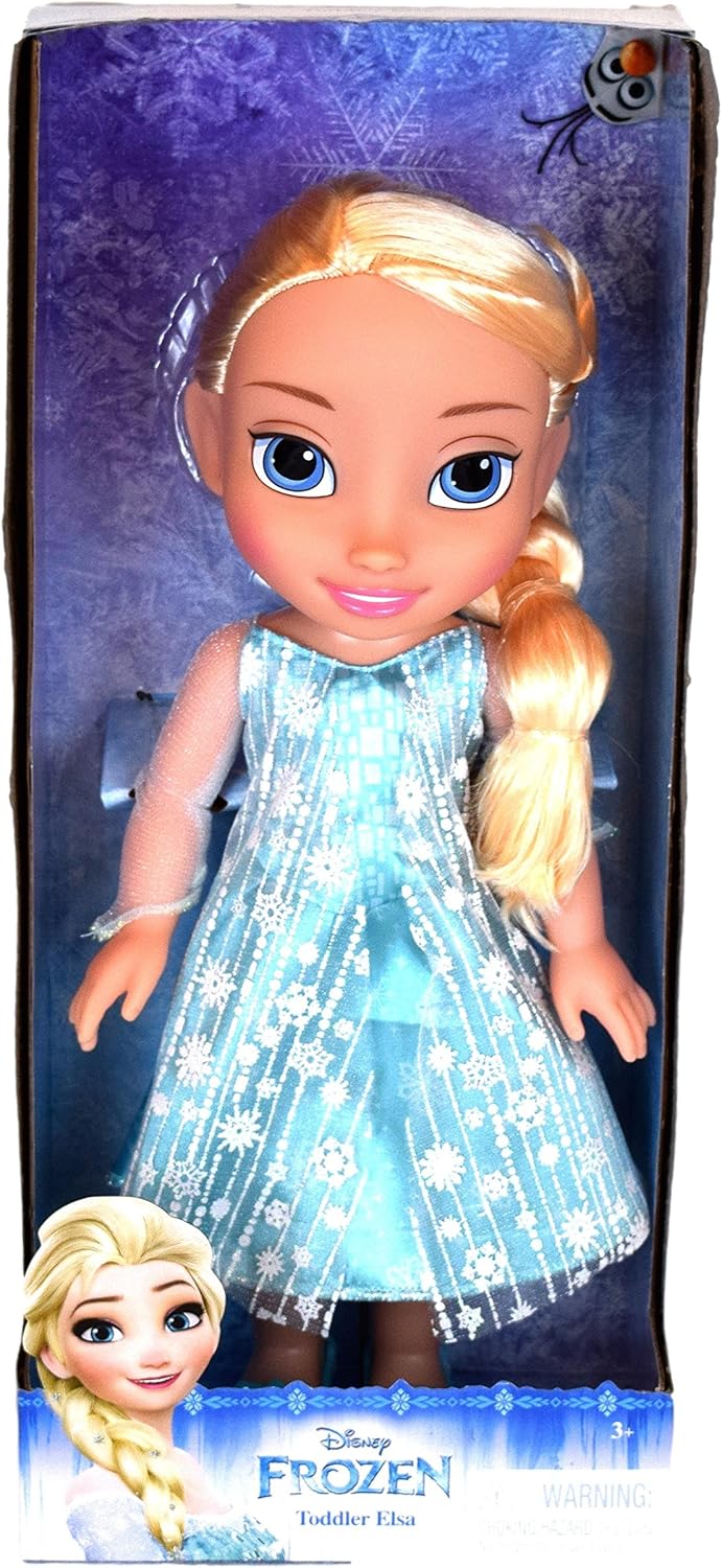 Disney 98921Frozen (Eiskönigin) ELSA Puppe, 35 cm gross, mit glitzerndem Kleid