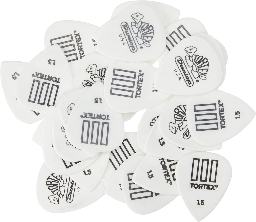 Médiators Jim Dunlop 1,50mm Tortex TIII 1,50mm sachet de 72 1,50mm Sachet de 72 weiss, 1,50mm Sachet