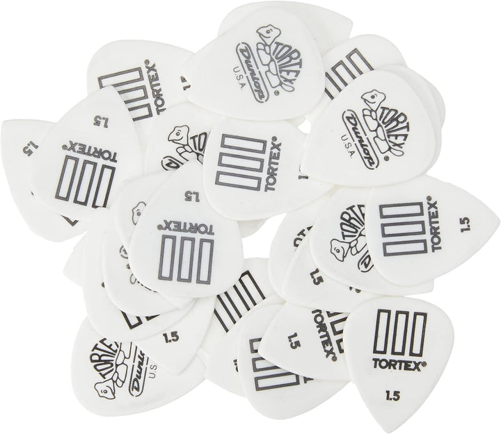 Médiators Jim Dunlop 1,50mm Tortex TIII 1,50mm sachet de 72 1,50mm Sachet de 72 weiss, 1,50mm Sachet