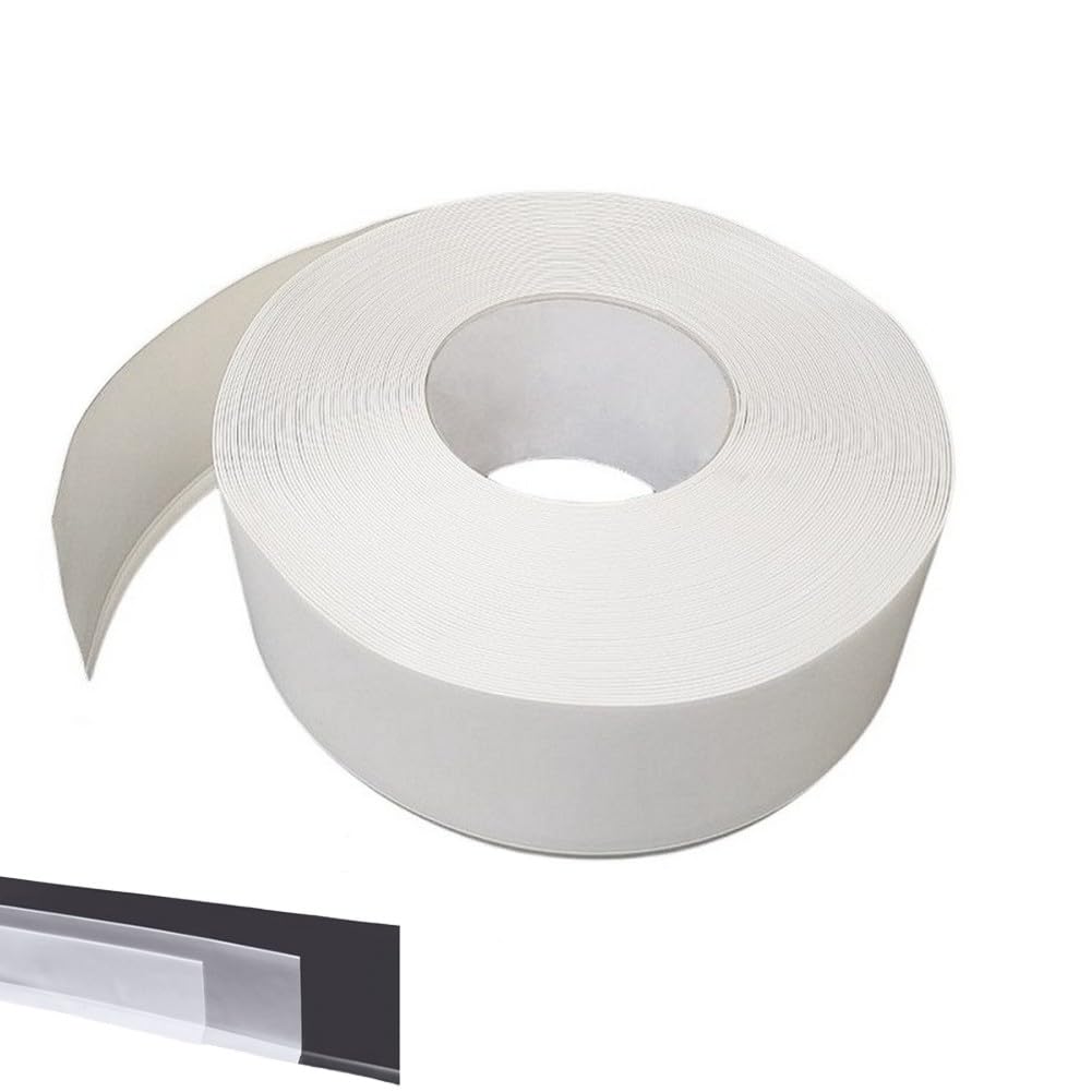 MadeInNature Flexible Sockelleiste Selbstklebend PVC Profi Trockenkleber Hohe Qualität 50 mm, 70 mm