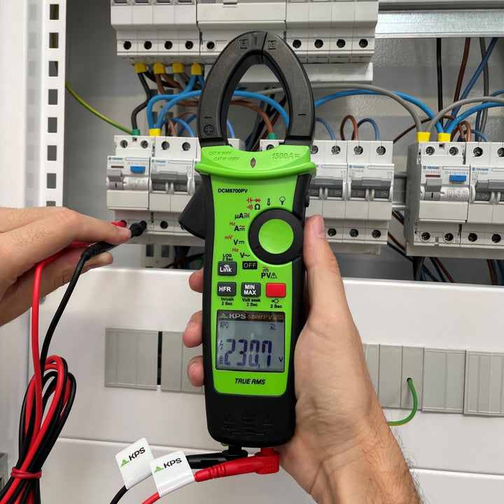 KPS-DCM8700PV Stromzange TRMS für Solaranwendungen Spannung bis 1500VAC/2000VDC AC/DC 1500A und 4000