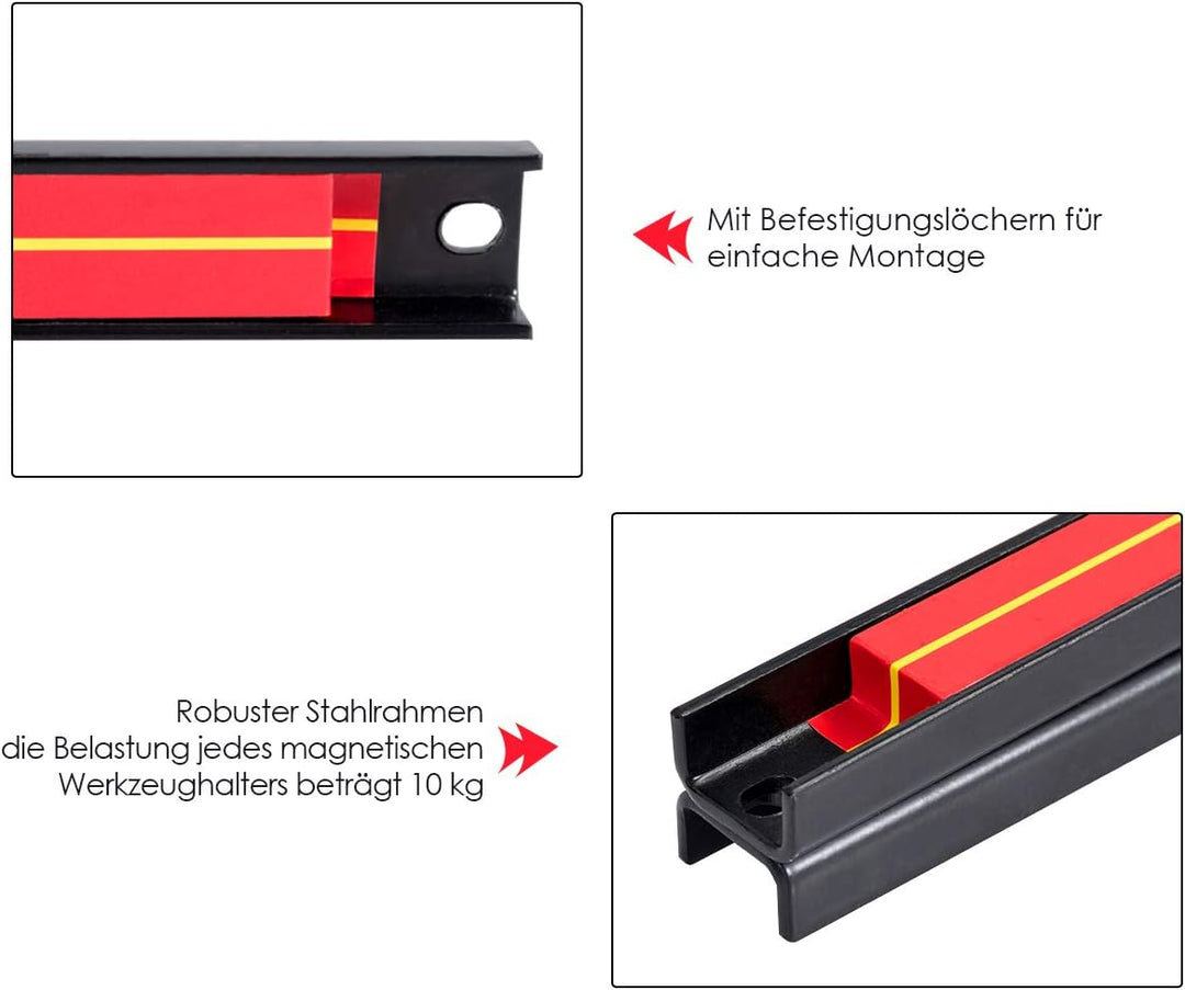 DREAMADE Magnetleiste Werkzeugleiste Magnet, Werkzeughalter Werkzeughalterung, Magnet Werkzeug Halte