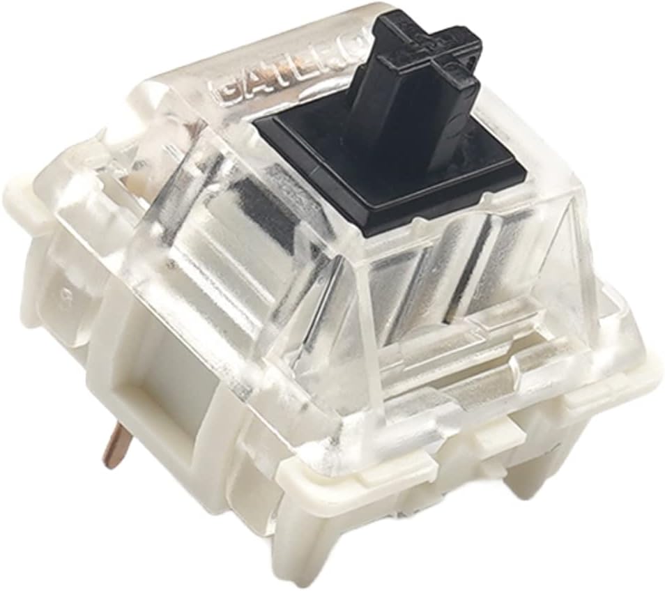 Packung mit Gateron ks-9 Tastenschaltern für Mechanische Tastaturen | Platte Montiert (Gateron Black
