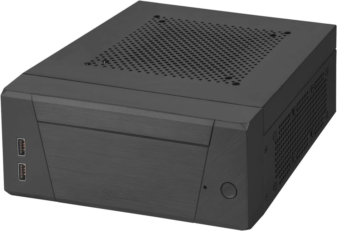SilverStone Technology SST-ML10B - Milo Mini-ITX kompaktes HTPC Desktop Gehäuse, modulares Design, I