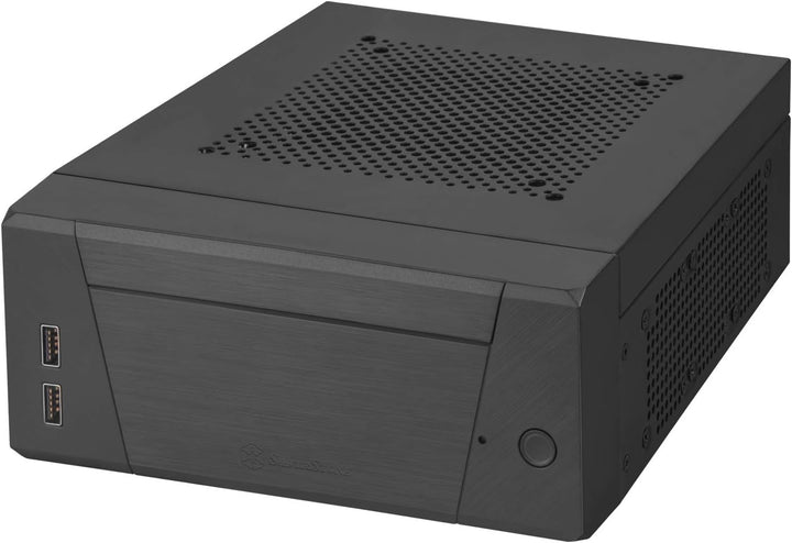 SilverStone Technology SST-ML10B - Milo Mini-ITX kompaktes HTPC Desktop Gehäuse, modulares Design, I
