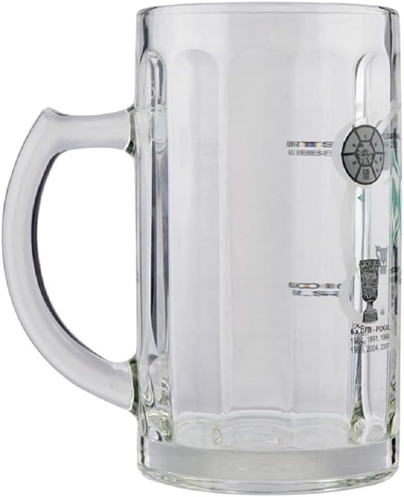 SV Werder Bremen Bierseidel - Erfolge - 0,5 l Glas Krug Bierglas - plus Lesezeichen I love Bremen