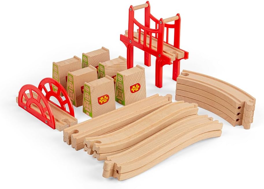 Bigjigs Rail Brücken Ausbauset Für Holzeisenbahn